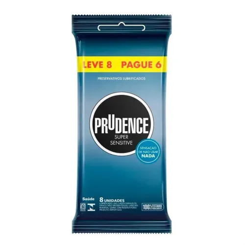 Preservativo Prudence Super Sensitive Leve 8 pague 6