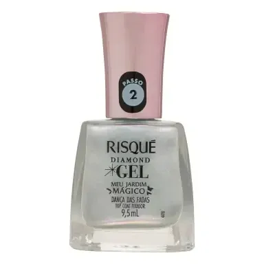 Esmalte Risqué Diamond Top Gel Cremoso Danças das Fadas 9,5ml