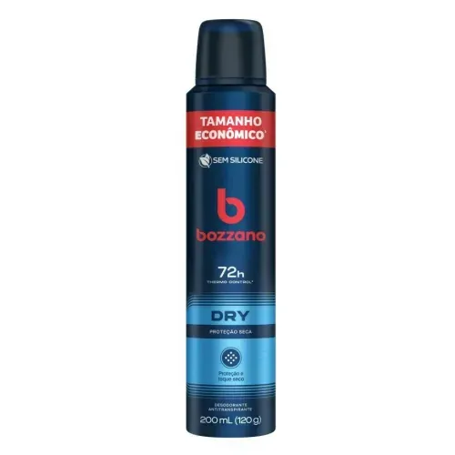 Desodorante Aerosol Bozzano Antitranspirante Dry Proteção Seca 72h com 200ml