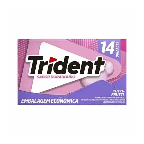 Trident Tutti Frutti Com 14 Unidades 25,2 Gramas