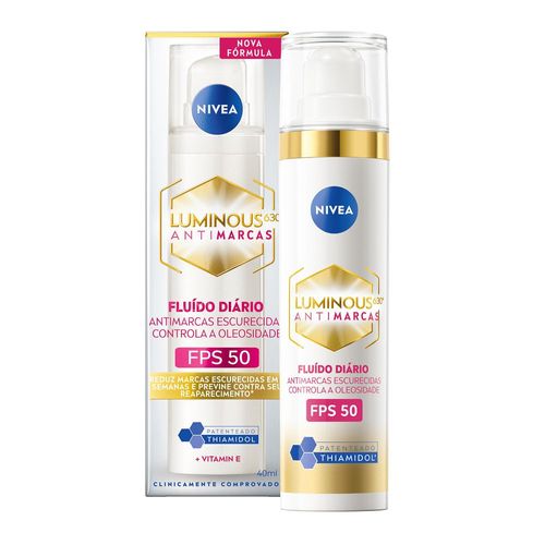Fluido Preventivo Facial Cellular Luminous Nivea Dia FPS50 40ml