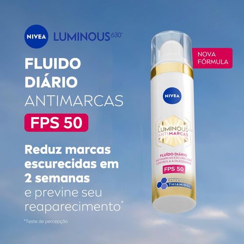 Fluido Preventivo Facial Cellular Luminous Nivea Dia FPS50 40ml