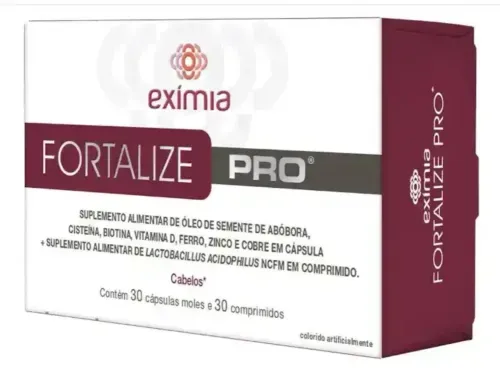 Suplemento Alimentar Exímia Fortalize PRO com 30 Cápsulas Moles + 30 Comprimidos