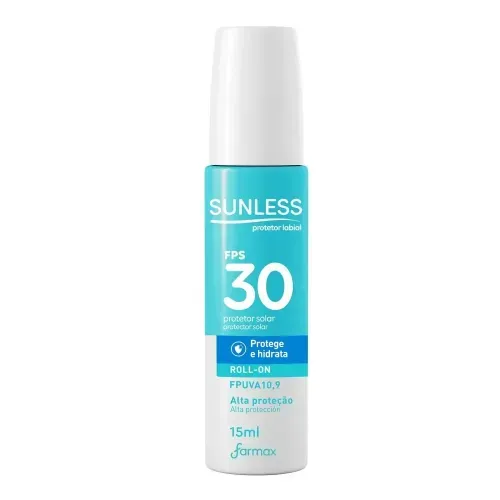Protetor Solar Labial Sunless Bastão FPS 30 15ml