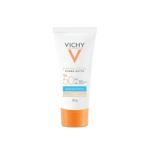 Protetor Solar Facial Vichy Hydra Matte FPS 50 Cor 1.0 30g
