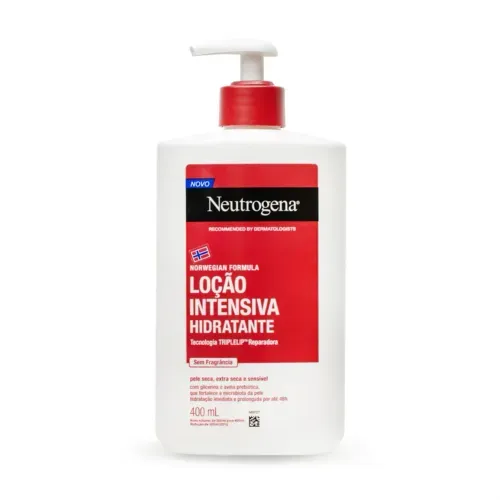 Hidratante Corporal Neutrogena Norwegian Formula Loção Intensiva sem Fragrância com 400ml