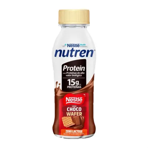Bebida Láctea Nutren Protein 15g de proteínas Choco Wafer 260ml