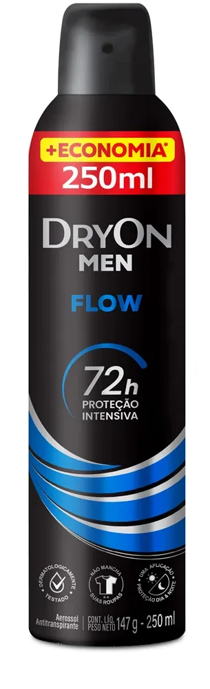 Desodorante Aerossol DryOn Men Flow 72h 250ml