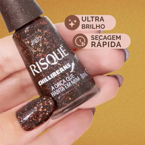 Esmalte Risque Chillis Beans A Onça Que Habita Em Min 8ml