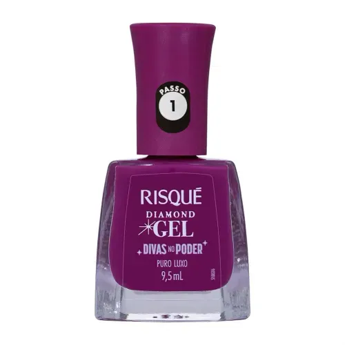 Esmalte Cremoso Risqué Diamond Gel Puro Luxo 9,5ml