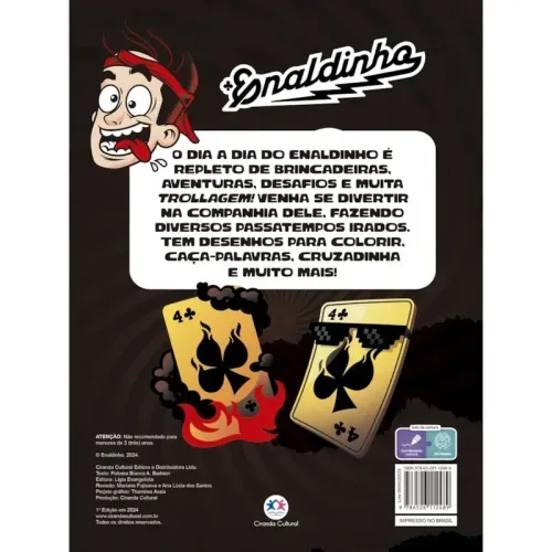 Livro Passatempos do Enaldinho com Adesivos Divertidos