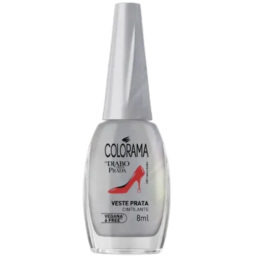 Esmalte Colorama Diabo Veste Prada Veste Prata 8ml