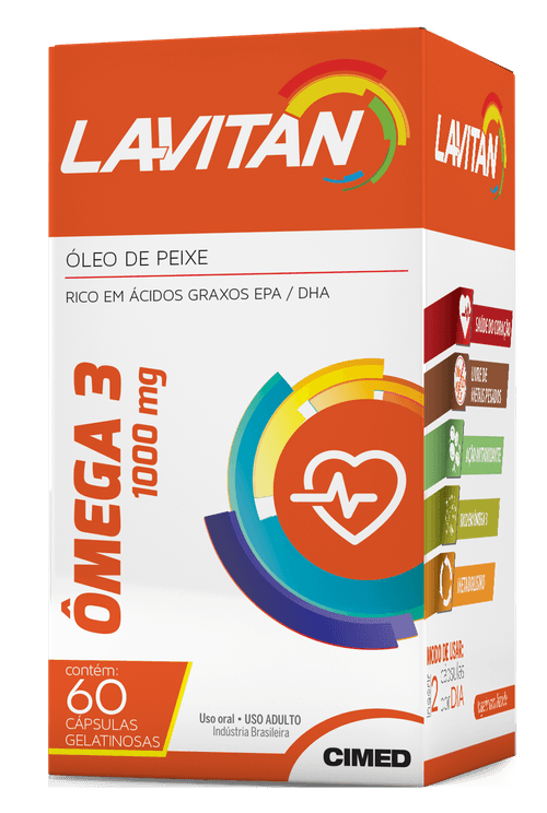 Lavitan Ômega com 60 cápsulas