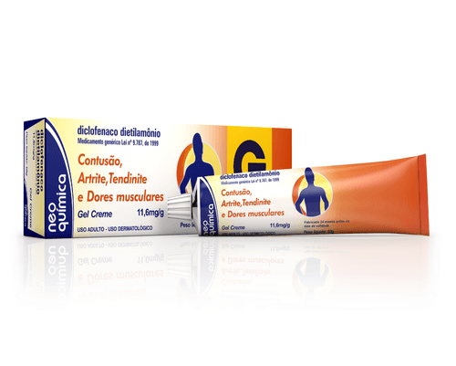 Diclofenaco Dietilamônio Gel Creme 60g Neo Química