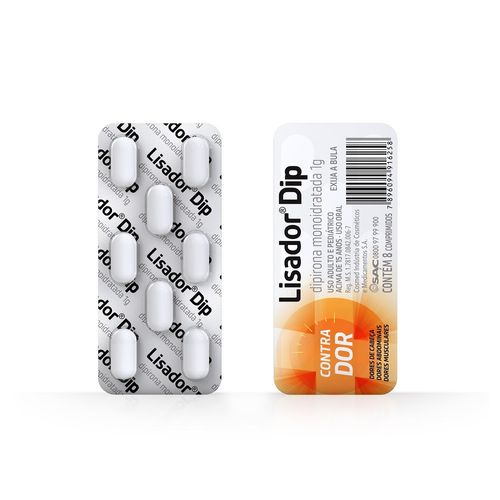 Lisador Dip 1g com 8 comprimidos
