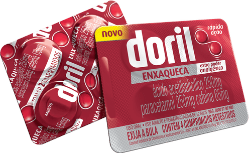 Doril Enxaqueca com 4 comprimidos