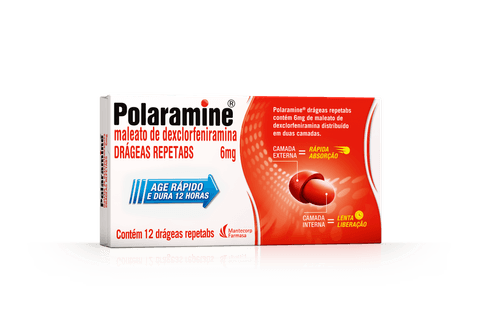 Polaramine 6mg com 12 Drágeas Repetabs