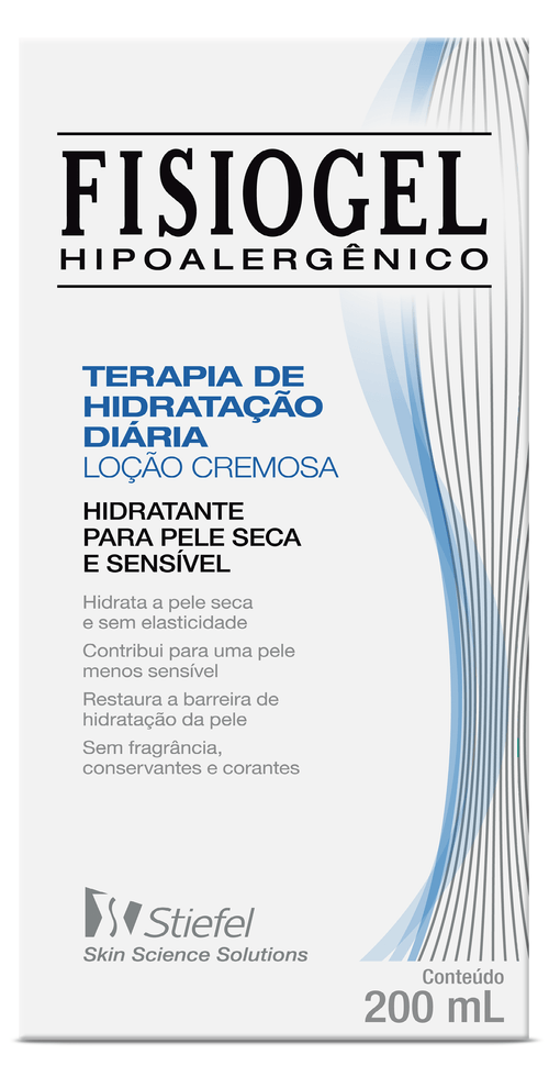 Loção Cremosa Fisiogel Terapia de Hidratação Diária 200ml