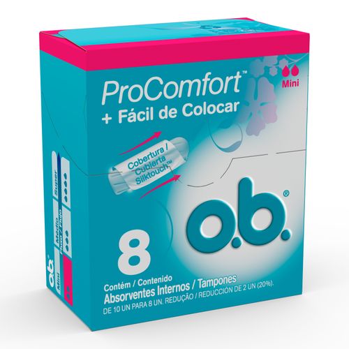 Absorvente Interno OB Procomfort Mini Com 8 Unidades