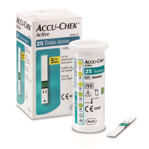 Tiras Teste Accu-Chek Active Com 25 Unidades