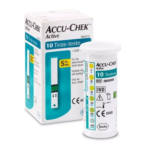 Tiras Teste Accu-Chek Active Com 10 Unidades