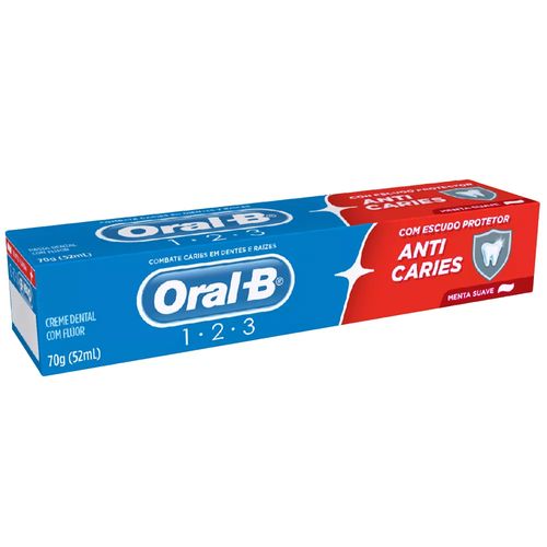Creme Dental Oral-B Menta 1.2.3 70g