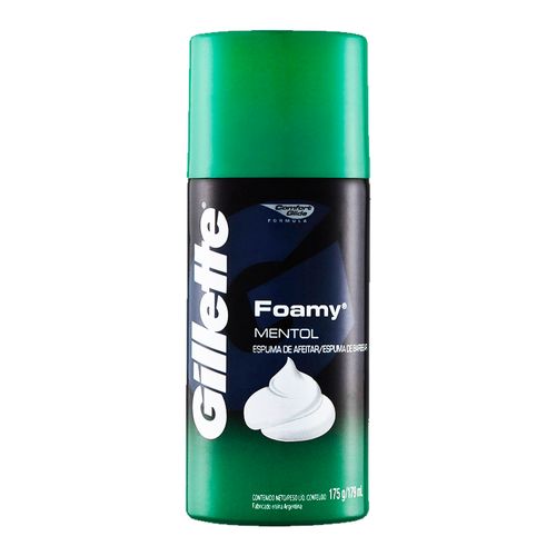 Espuma de Barbear Gillette Foamy Mentol 175g
