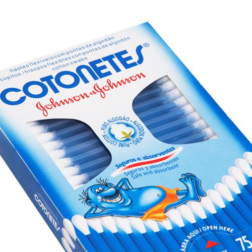 Hastes Flexíveis Johnson's Cotonetes Com 75 Unidades