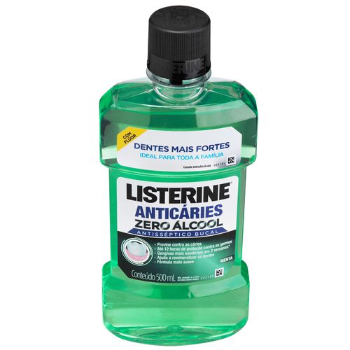 Antisséptico Bucal Listerine Anticáries Zero Álcool 500ml