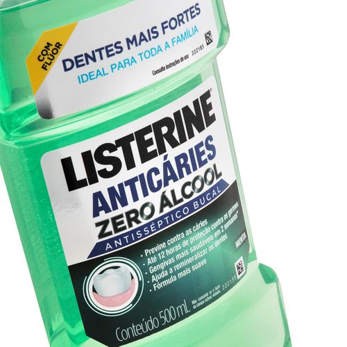 Antisséptico Bucal Listerine Anticáries Zero Álcool 500ml