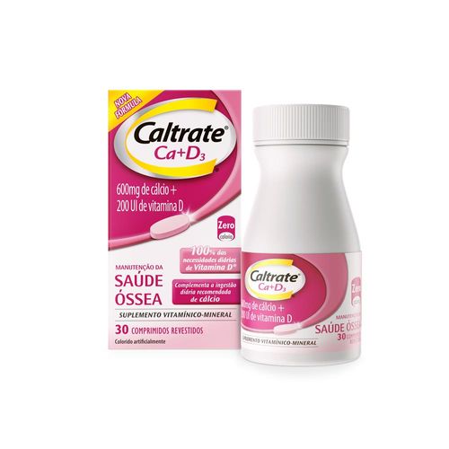 Caltrate 600mg+D200mg com 30 comprimidos