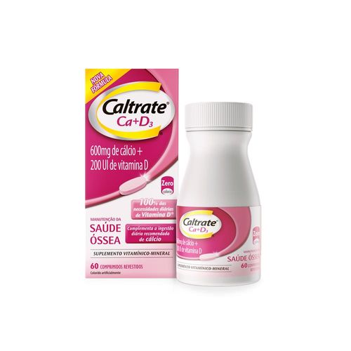 Caltrate 600mg+D200mg com 60 comprimidos