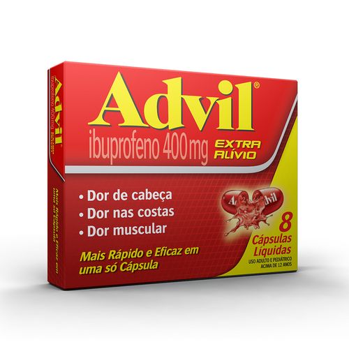 Advil 400mg com 8 Cápsulas