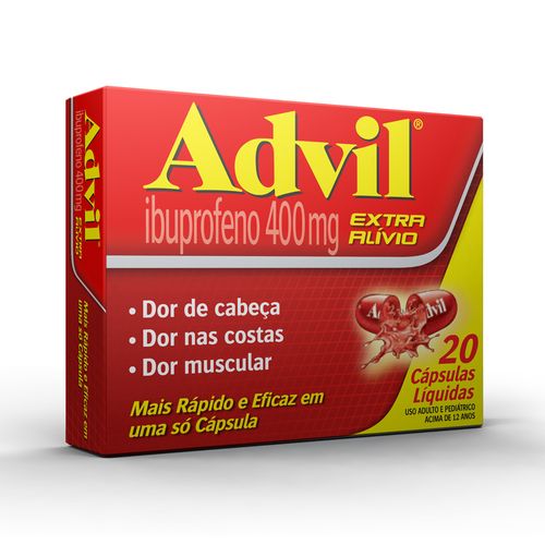 Advil 400mg com 20 cápsulas