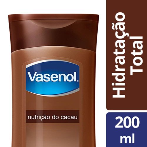 Loção Vasenol Hidratação Total Nutrição do Cacau 200ml
