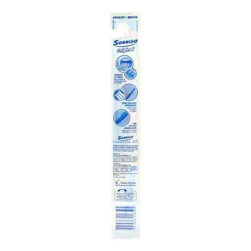 Escova Dental Sorriso Original Média com 1 Unidade