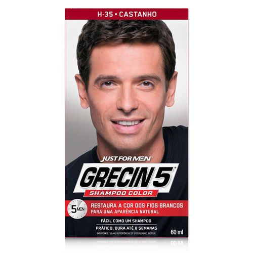Tonalizante Grecin 5 Shampoo Color Castanho 60ml