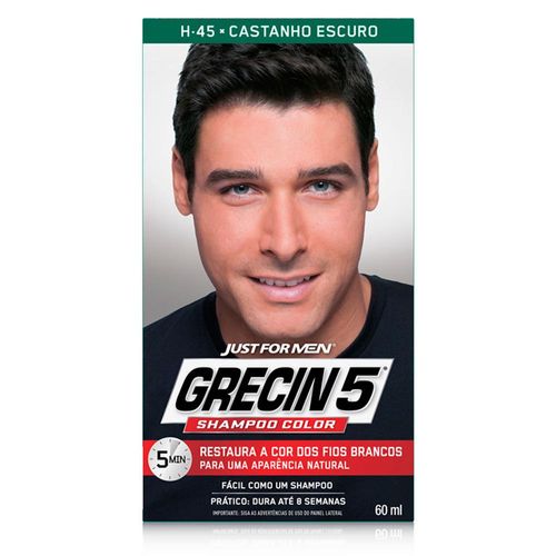 Tonalizante Grecin 5 Shampoo Color Castanho Escuro 60ml