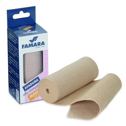 Atadura Famara Health elástica alta compressão 15x1,3