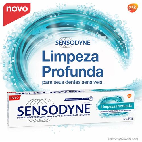 Creme Dental Sensodyne Limpeza Profunda 90g