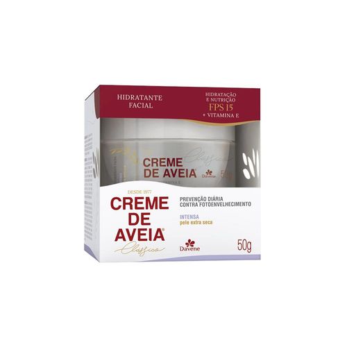 Hidratante Facial Davene Creme de Aveia Intensa FPS15 50g