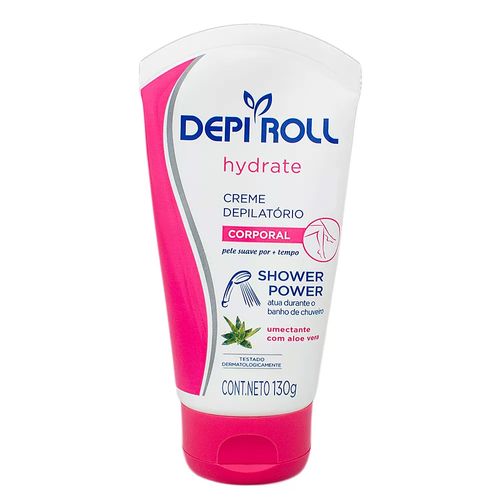 Creme Depilatório Corporal Depiroll Hydrate Shower Power 130g