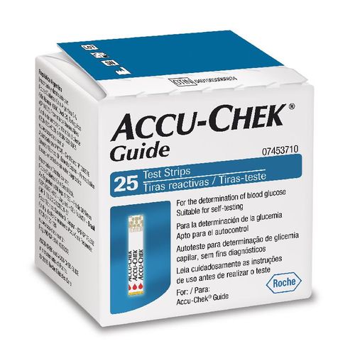 Tiras Teste Accu-Chek Guide Com 25 Unidades