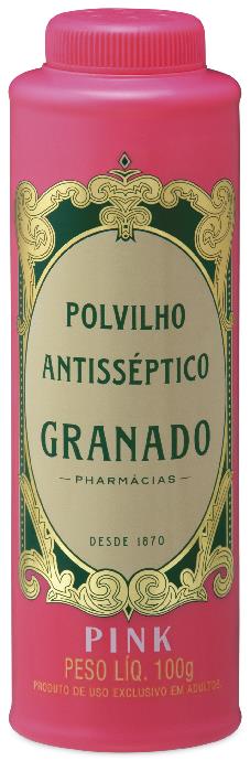 Talco de Polvilho Antisséptico Granado Pink 100g
