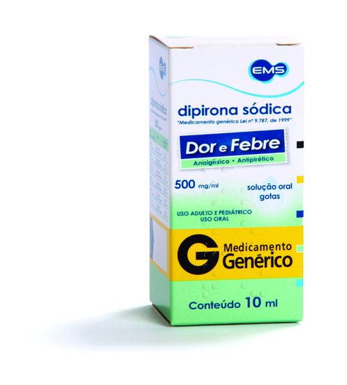 Dipirona 500mg Gotas 10ml EMS