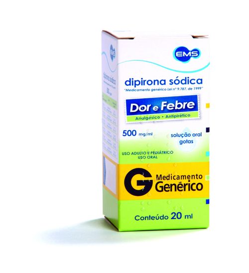 Dipirona 500mg/ml gotas 20ml EMS