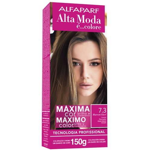 Tintura Creme Altamoda 7.3 Louro Dourado Kit 150g