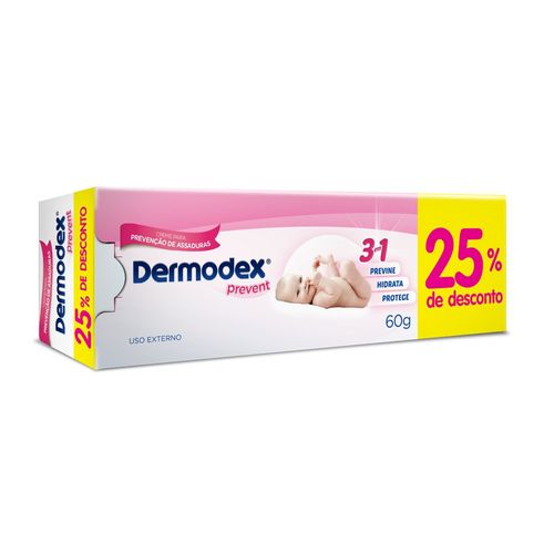 Dermodex Prevent Creme Para Assadura 60g com 25% de desconto