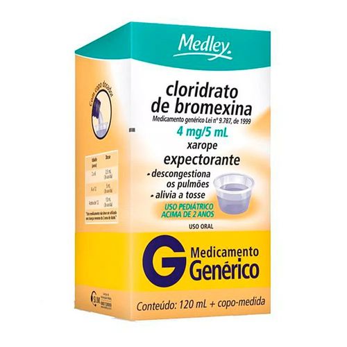 Cloridrato de Bromexina xarope infantil 120ml Medley