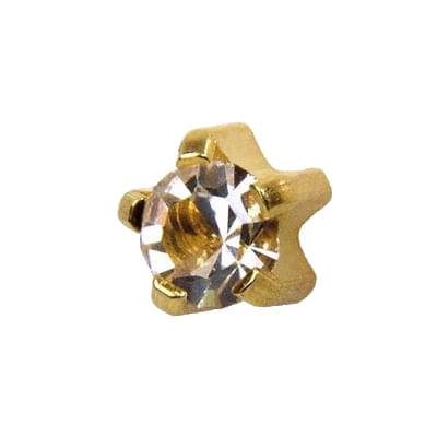 Brincos de perfuração cristal Studex M104Y